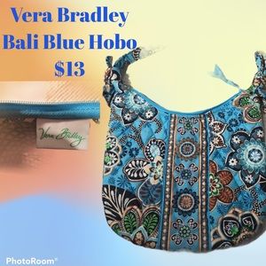 5/$25 Vera Bradley Bali Blue Hobo (A1)